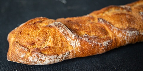 baguette bread food snack on the table copy space food background rustic top view