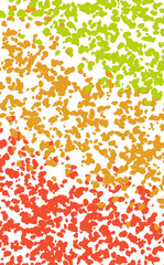 green orange red dots gradient art background