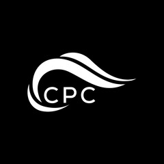 CPC letter logo. CPC best black ground vector image. CPC letter logo design for entrepreneur and business.