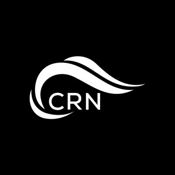 CRN letter logo. CRN best black ground vector image. CRN letter logo design for entrepreneur and business.
