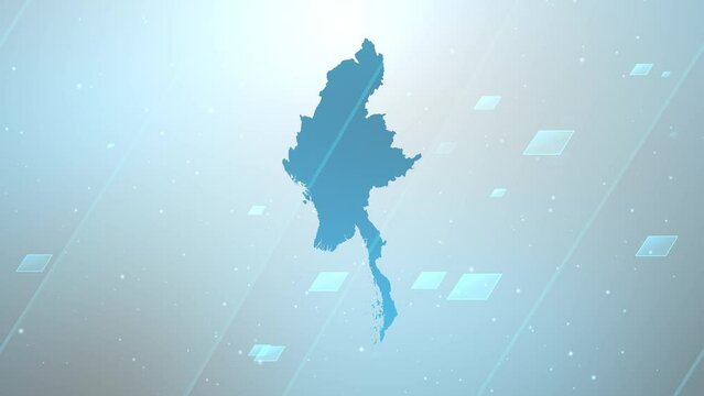 4K UHD, 3840 x 2160 Pixels, Myanmar Country Map Background

Works with all editing Programs

Suitable for Patriotic Programs, Corporate Intros, Tourism, Presentations