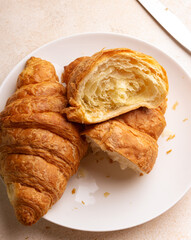 Butter Croissant in various angles and approaches.
