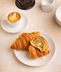 Butter Croissant in various angles and approaches.