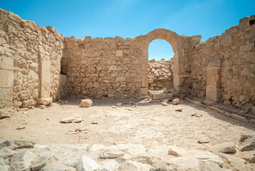 Nabatean Byzantine ruins in Avdat, near Sde Boker in Negev desert