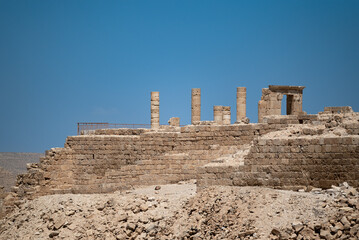 Fototapeta na wymiar Nabatean temple ruins in Avdat, near Sde Boker in Negev desert