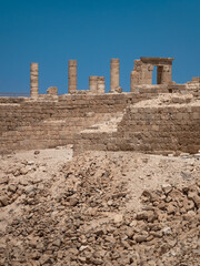 Nabatean temple ruins in Avdat, near Sde Boker in Negev desert