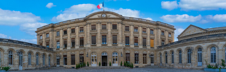 Fototapeta na wymiar Palais Rohan, City hall in Bordeaux, France in a beautiful summer day. High quality photo