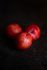 red apples on table
