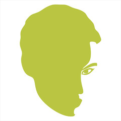 Face Line drawing art. Woman face Vector. Minimalist female Portrait.Creative artwork. Template for card, poster, banner, print for t-shirt, pin, badge, patch. Beauty salon Logo. Modern Artwork. Fashi