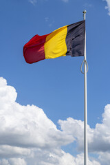 flag of Belgium flying in the wind