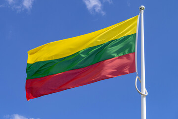flag of Lithuania flying in the wind