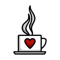 Valentine Day Coffee Icon