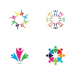 Community, network and social icon vector