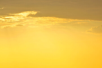 sun ray is go down and amazing dramatic orange cloud