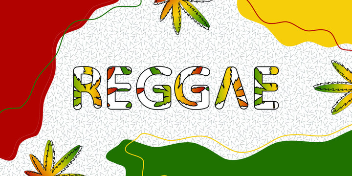 reggae jamaica style banner background