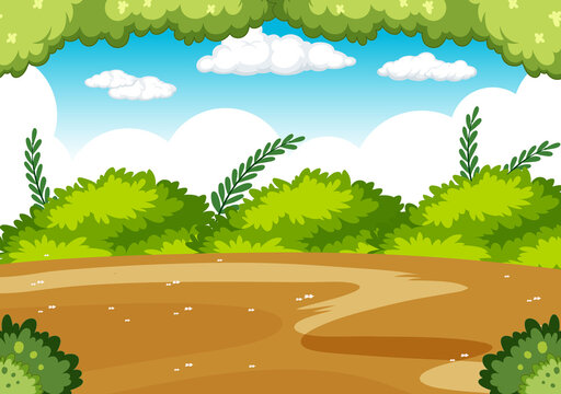 Forest nature background template