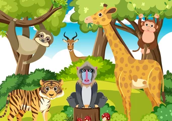 Cute wild animals in the forest © blueringmedia