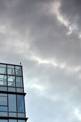 storm clouds over the city