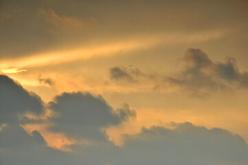 sunset in the clouds