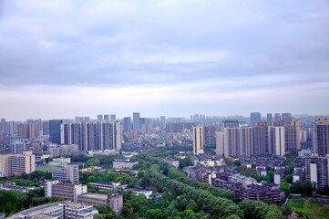 view of downtown city