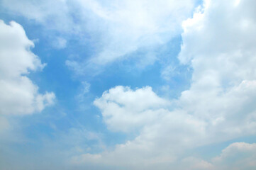 blue sky and clouds