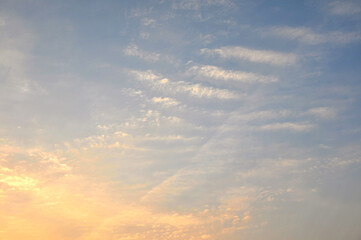 Obraz premium Dramatic panorama sky after sunrise