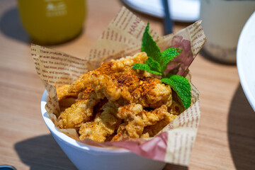 A crispy and tempting little crispy meat