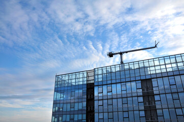 modern office building in the sky