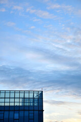 sun ray is go down and amazing dramatic orange cloud