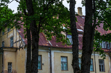 an old manor house in the village park11