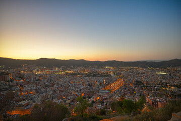 Fototapeta premium Barcelona at night