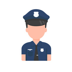 vector police wear uniforms to perform the duty of detecting offenders