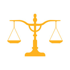 judge scales The symbol of justice in the judgment of the judges in the courts.