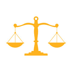 judge scales The symbol of justice in the judgment of the judges in the courts.