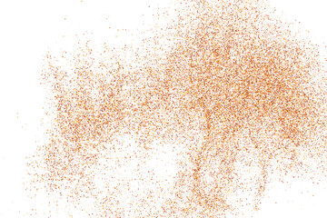 Fototapeta na wymiar Abstract Sand Explosion Isolated On White Background. Digitally Generated Image. Vector Illustration, Eps 10.