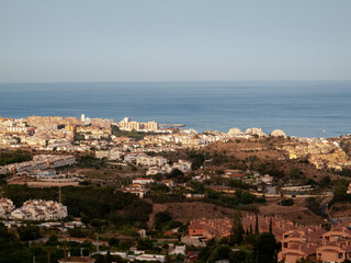 Obraz premium Núcleo urbano histórico del municipio de Benalmádena, Málaga, Andalucía, España