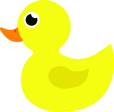 Vector illustration of yellow duck
