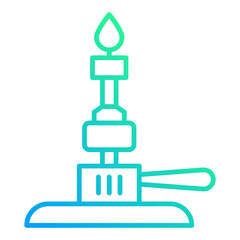 burner icon on transparent background