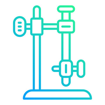 Burette Stand Icon On Transparent Background