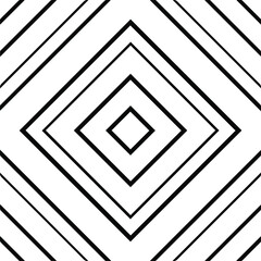 Vector pattern with symmetrical elements . Monochrome striped background.Black patterns.