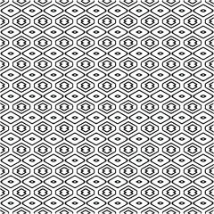 Vector pattern with symmetrical elements . Monochrome striped background.Black patterns.
