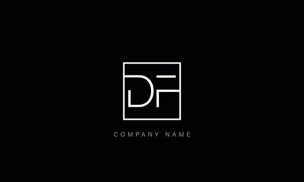 FD, DF Abstract Letters Logo Monogram