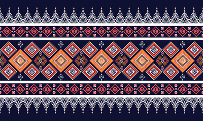 Geometric ethnic flower pattern for background,fabric,wrapping,clothing,wallpaper,Batik,carpet,embroidery style.