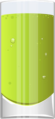Glass of fresh juice clipart design illustration