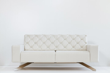 expensive luxury handmade sofa on a white background