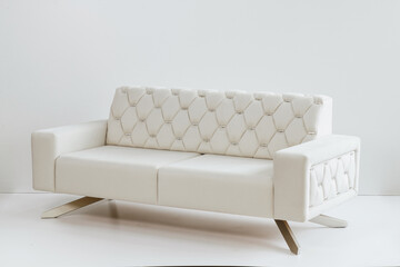 expensive luxury handmade sofa on a white background