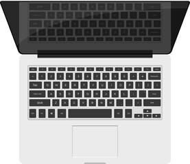 Laptop device clipart design illustration