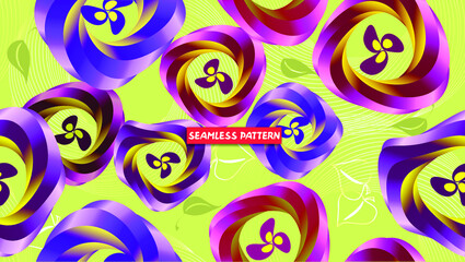 Seamless floral pattern with daisies