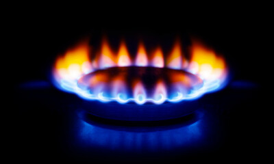 Burning gas, gas stove burner