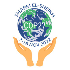 COP 27 in Sharm El-Sheikh, Egypt. 7-18 november 2022.  United nations climate change conference.  International climate summit.